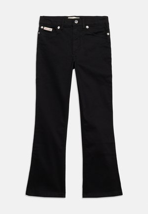 Calvin Klein Jeans, KIDS' FLARED SATEEN TROUSERS - Тесни дънки - black