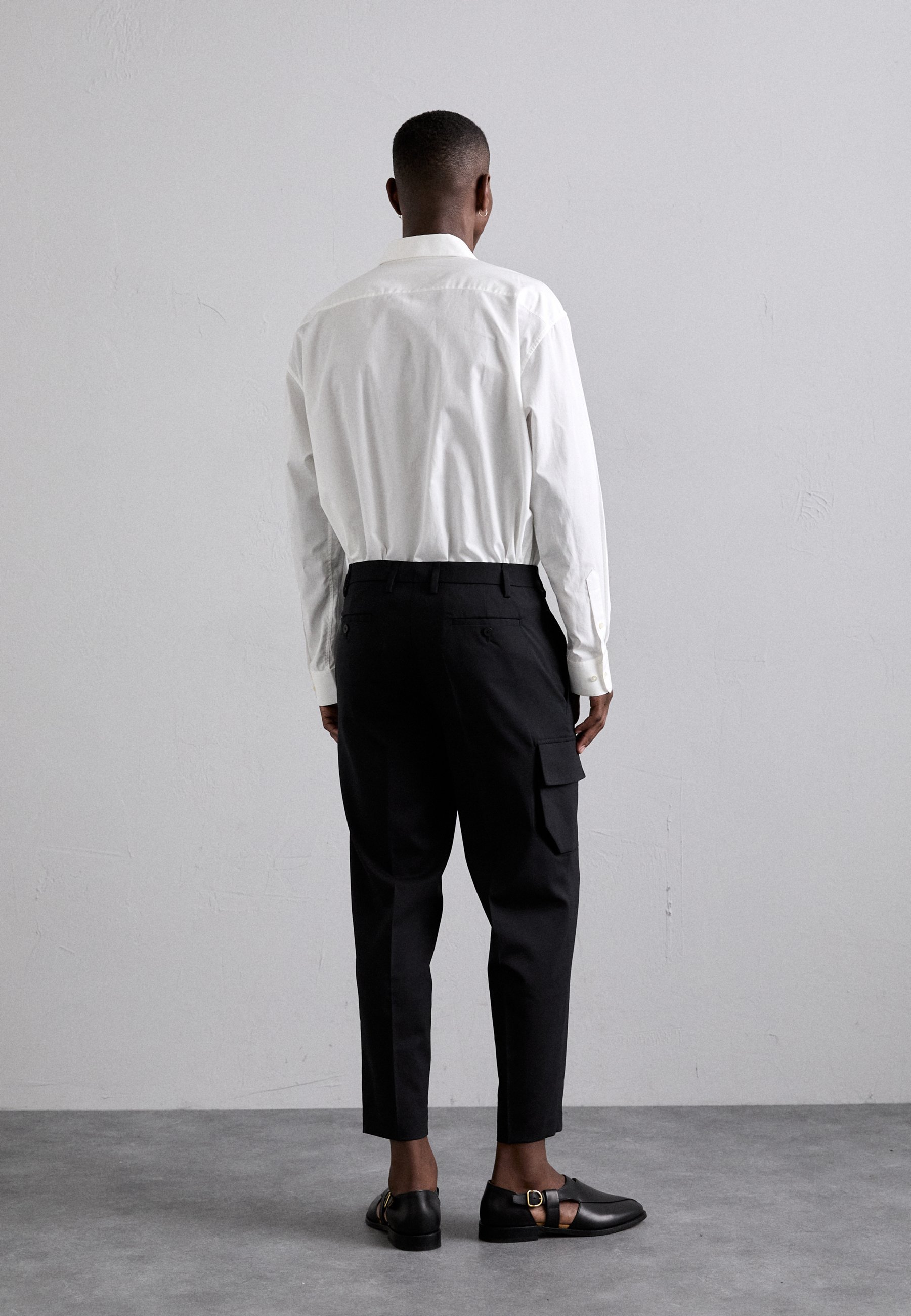 Neil Barrett NATE REGULAR RISE TROUSERS - Cargo trousers - black