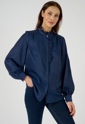 ESPRIT JABOT BRODÉ - Chemisier - marine