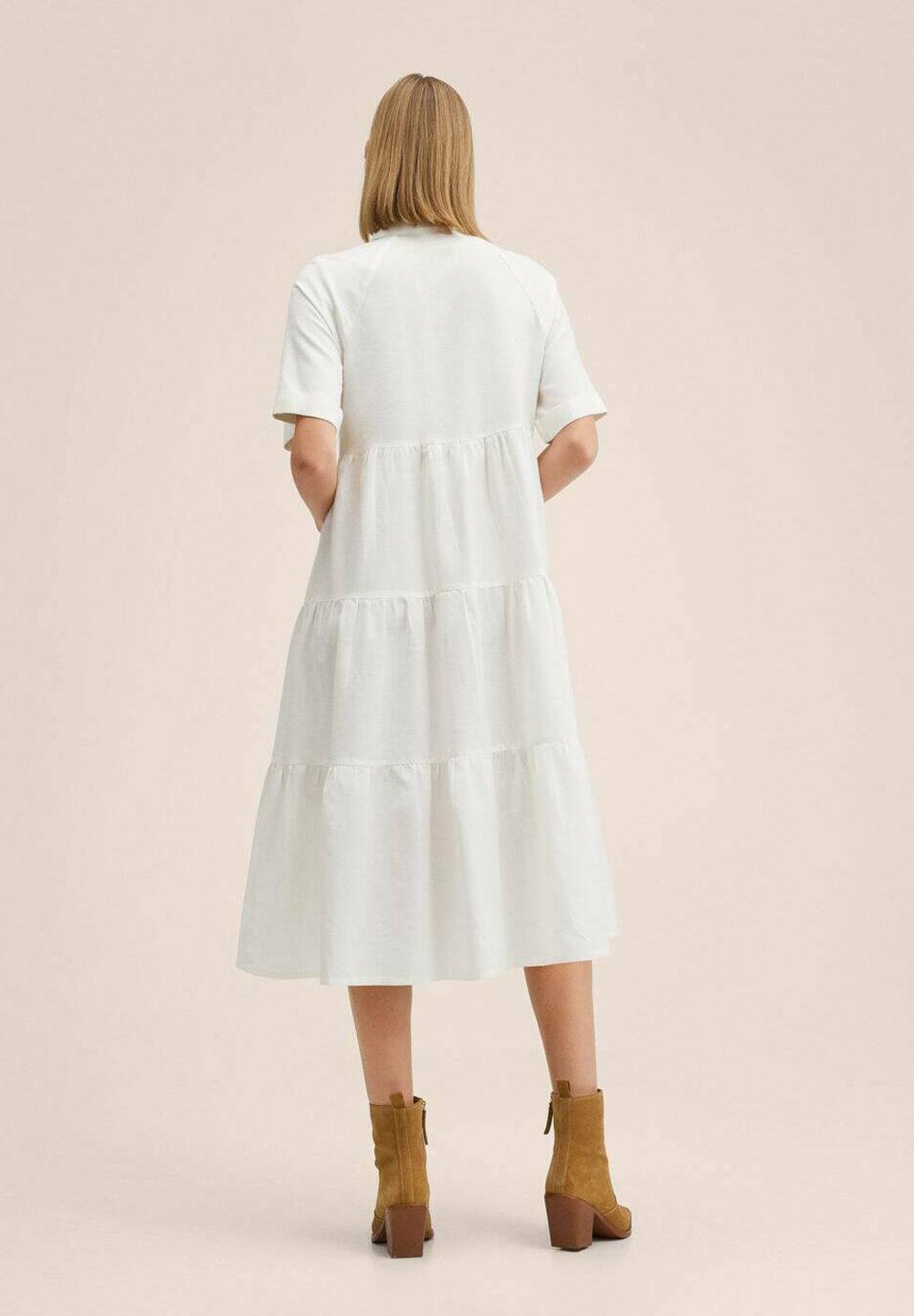 Mango MOKORO-L - Shirt dress - wit 