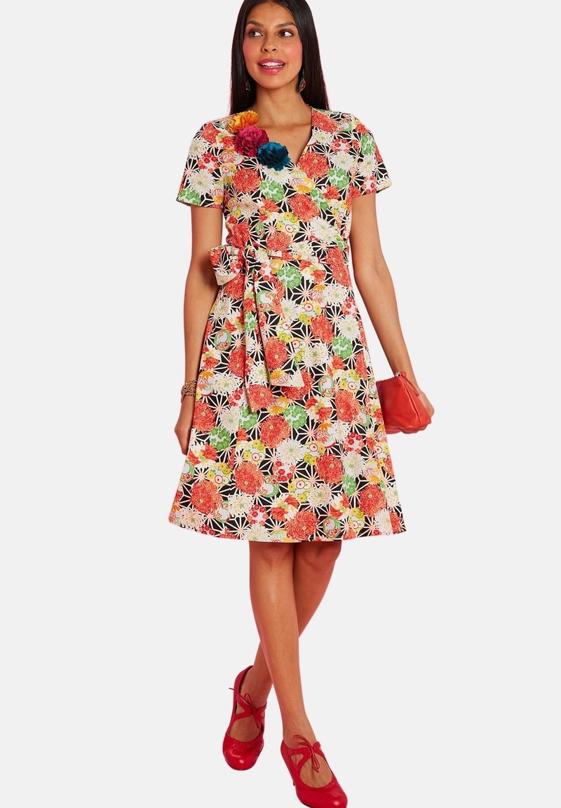 Damen Freizeitkleider | Antoine et Lili KOBE Freizeitkleid multico/rot - HF37317 Damen Freizeitkleider | Antoine et Lili KOBE Freizeitkleid multico/rot - HF37317