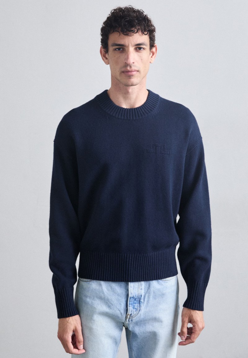 J.LINDEBERG - EDDY CREW NECK - Pullover - navy, Agrandir