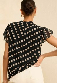 Love & Roses V NECK SLEEVE-REGULAR FIT - Blūze - black polka dot