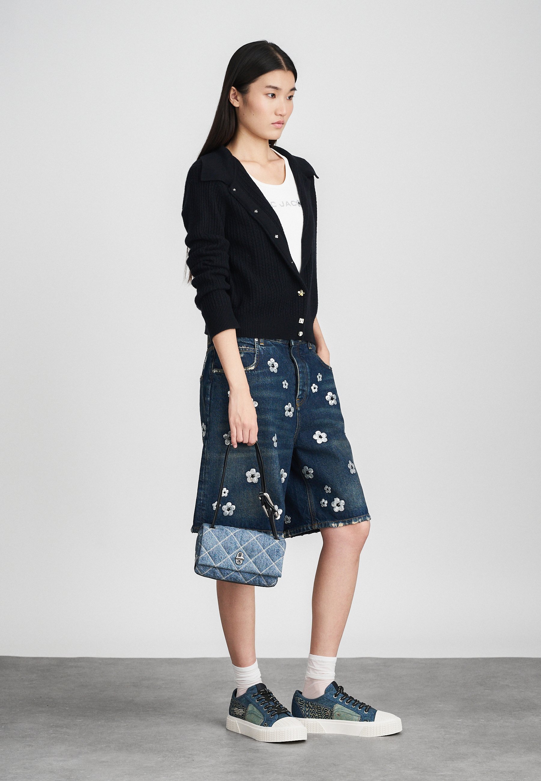 MARC JACOBS THE MINI DUAL SHOULDER - Rankinė - light indigo/mėlyna