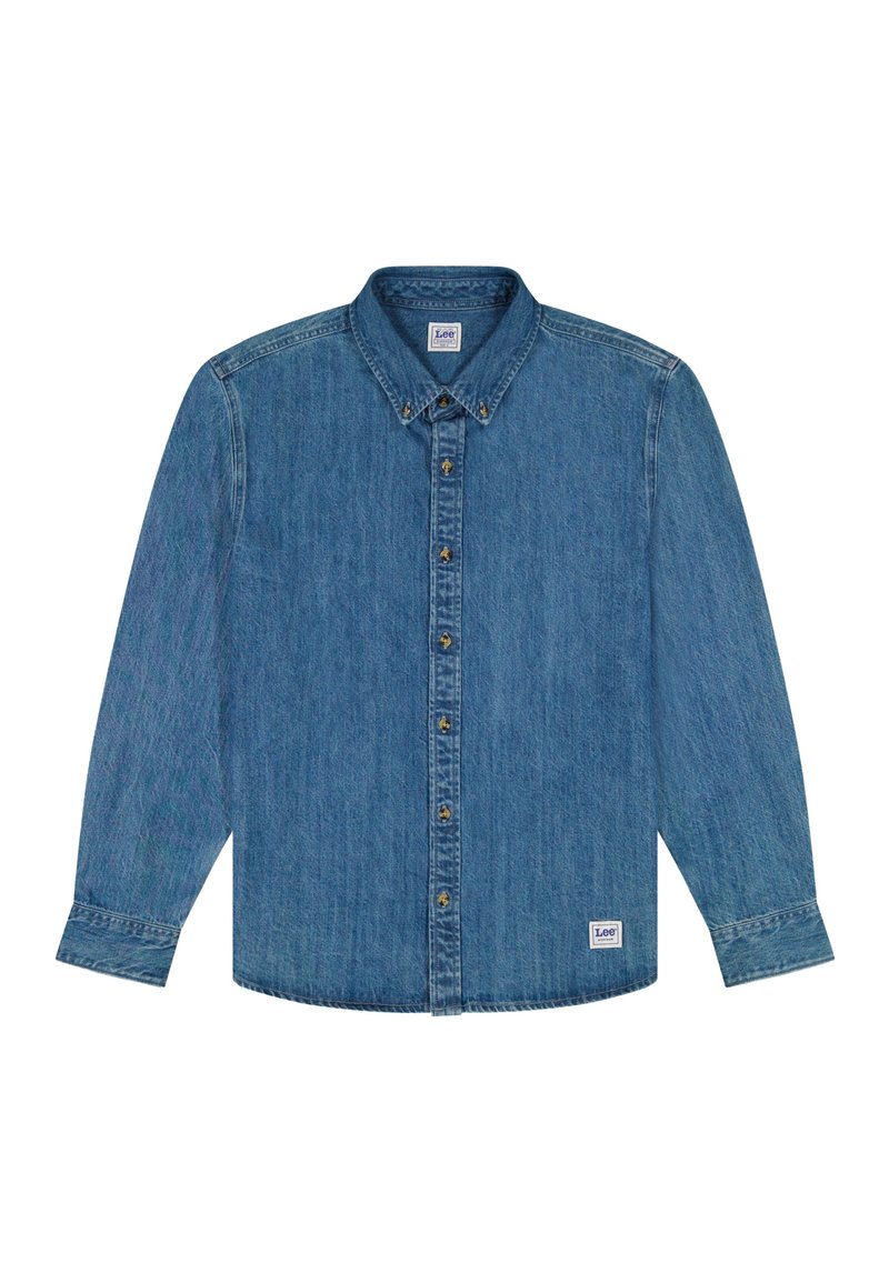 Lee WORKWEAR BUTTON DOWN - Shirt - edgar/dark-blue denim - Zalando.co.uk