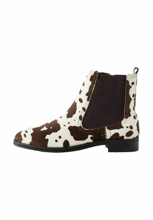 REGULAR FIT - Ankle boots - cow print leather