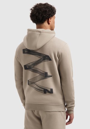 REGULAR FIT - Hoodie - taupe