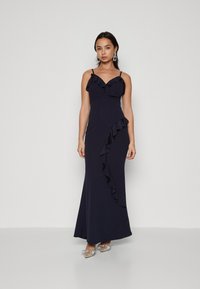 WAL G PETITE - MILANI RUFFLE MAXI - Jerseykleid - navy blue Thumbnail-Bild 1