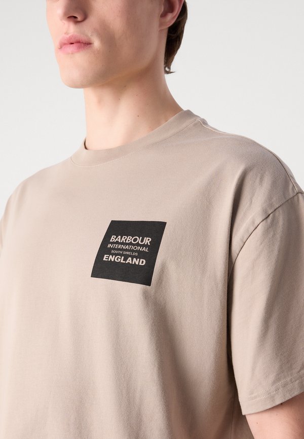 MICRO BLOCK GRAPHIC - Print T-shirt - concrete2