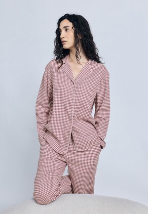 PANT CHECK ESSENTIALS - Pyjamasbukse - wistful mauve