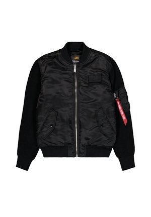 Alpha Industries, ALPHA INDUSTRIES MEN - BOMBER JACKETS MA-1 KNIT - Chaquetas bomber - black