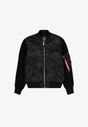 Alpha Industries, ALPHA INDUSTRIES MEN - BOMBER JACKETS MA-1 KNIT - Chaquetas bomber - black