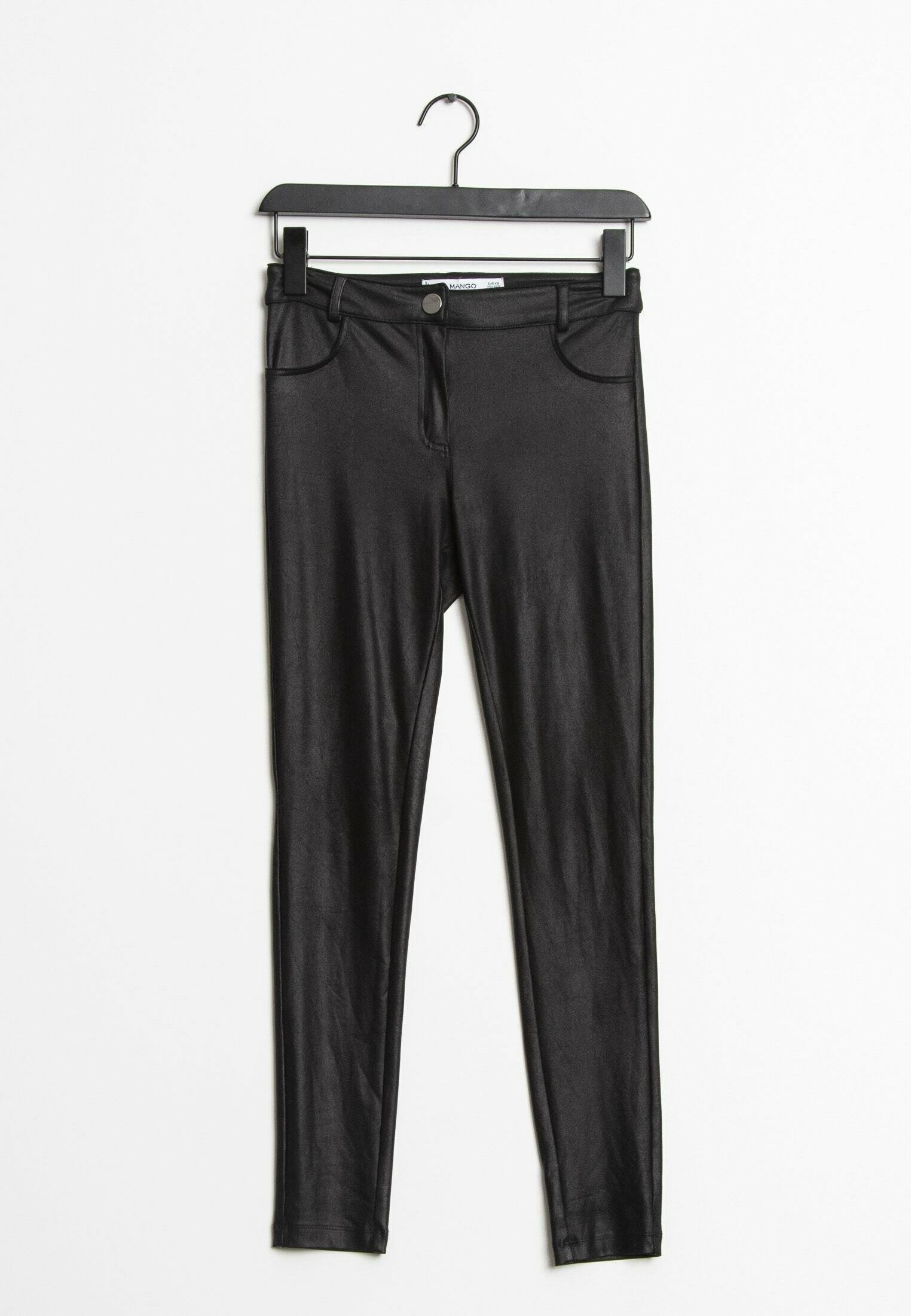 Mango Pantaloni di pelle - black/nero - Zalando.it