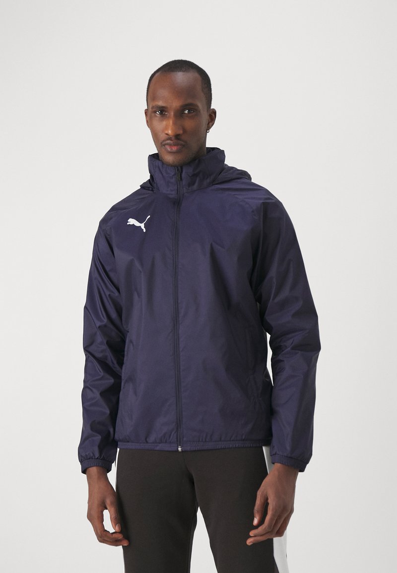 Puma - TEAMGOAL ALL WEATHER JACKET - Veekindel jope - navy/white, Suurenda