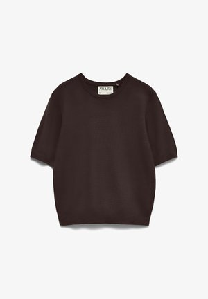 Vero Moda, KNITTED TOP AWCARA KNIT TOP - T-shirt basique - chocolate torte