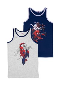 Marvel 2ER PACK SPIDER-MAN - Undershirt - grau blau