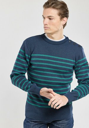 Armor lux MARIN RAYÉ PAIMPOL - Pullover - marine deep chiné aquagree