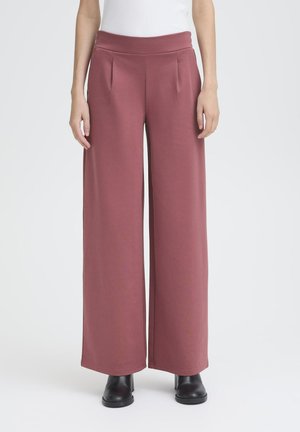 LONG WIDE - Housut - maroon