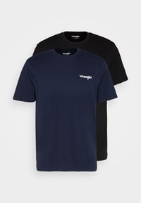 2PACK SIGN OFF TEE - Pamata T-krekls - true navy