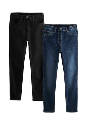 THE SET 2 PACK  - Blugi slim fit - black blue