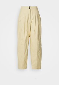 WIDE LEG PANT WITH POCKETS - Kelnės - oat