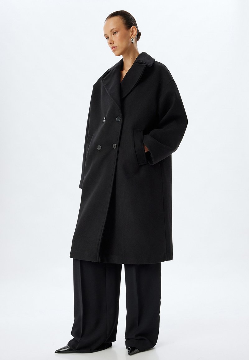 Koton OVERSIZED - Abrigo clásico - black