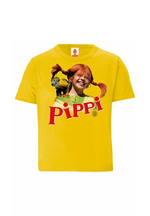 LOGO - Print T-shirt - gelb