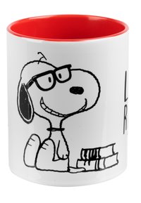 Snoopy THE PEANUTS LESERATTE KAFFEE - Drink bottle - weiß rot