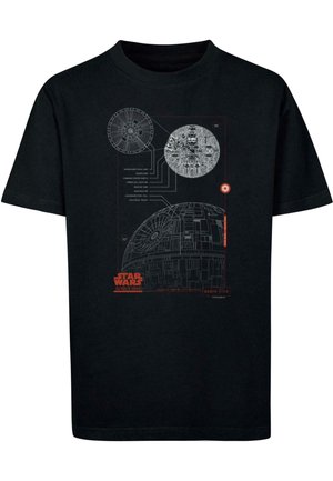 STAR WARS - BLUEPRINT DEATH  - Print T-shirt - black