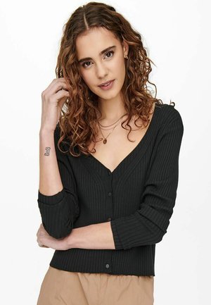 V-AUSSCHNITT - Cardigan - black