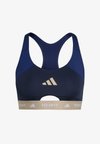 TECHFIT WORKOUT COLOR BLOCK MEDIUM SUPPORT BRA - Αθλητικό σουτιέν μεσαίας στήριξης - dark blue/legend ink