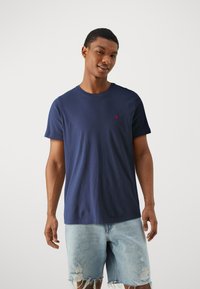 Abercrombie & Fitch ICON CREW TEE 3 PACK  - Tricou basic - black/light blue/dark blue