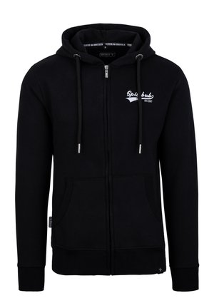 RETRO - Zip-up sweatshirt - schwarz