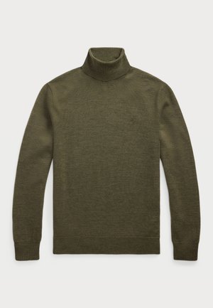 Polo Ralph Lauren WASHABLE WOOL ROLL NECK JUMPER - Trui - cargo olive heather
