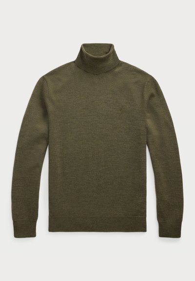 Polo Ralph Lauren WASHABLE WOOL ROLL NECK JUMPER - Πουλόβερ - cargo olive heather