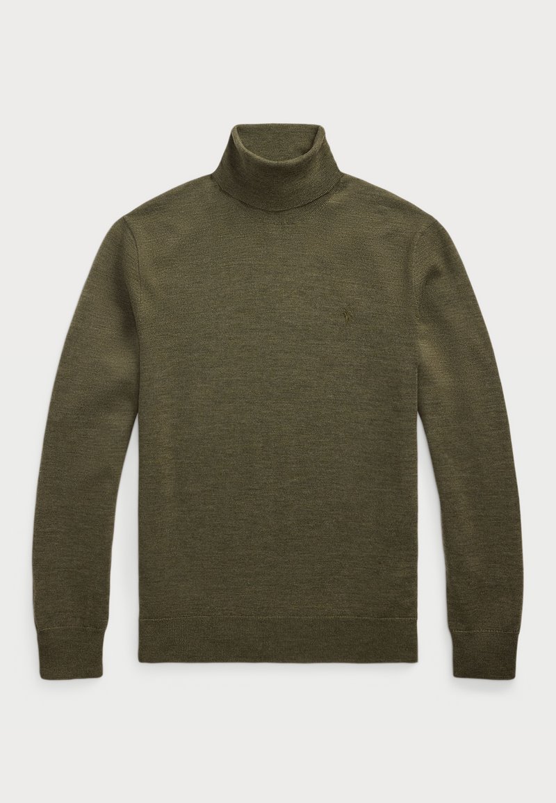 Polo Ralph Lauren WASHABLE WOOL TURTLENECK SWEATER - Pulóver - cargo olive heather