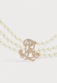 Lauren Ralph Lauren NK 17IN MULTIROW LOGO COLLAR - Kaklarota - gold-coloured/white