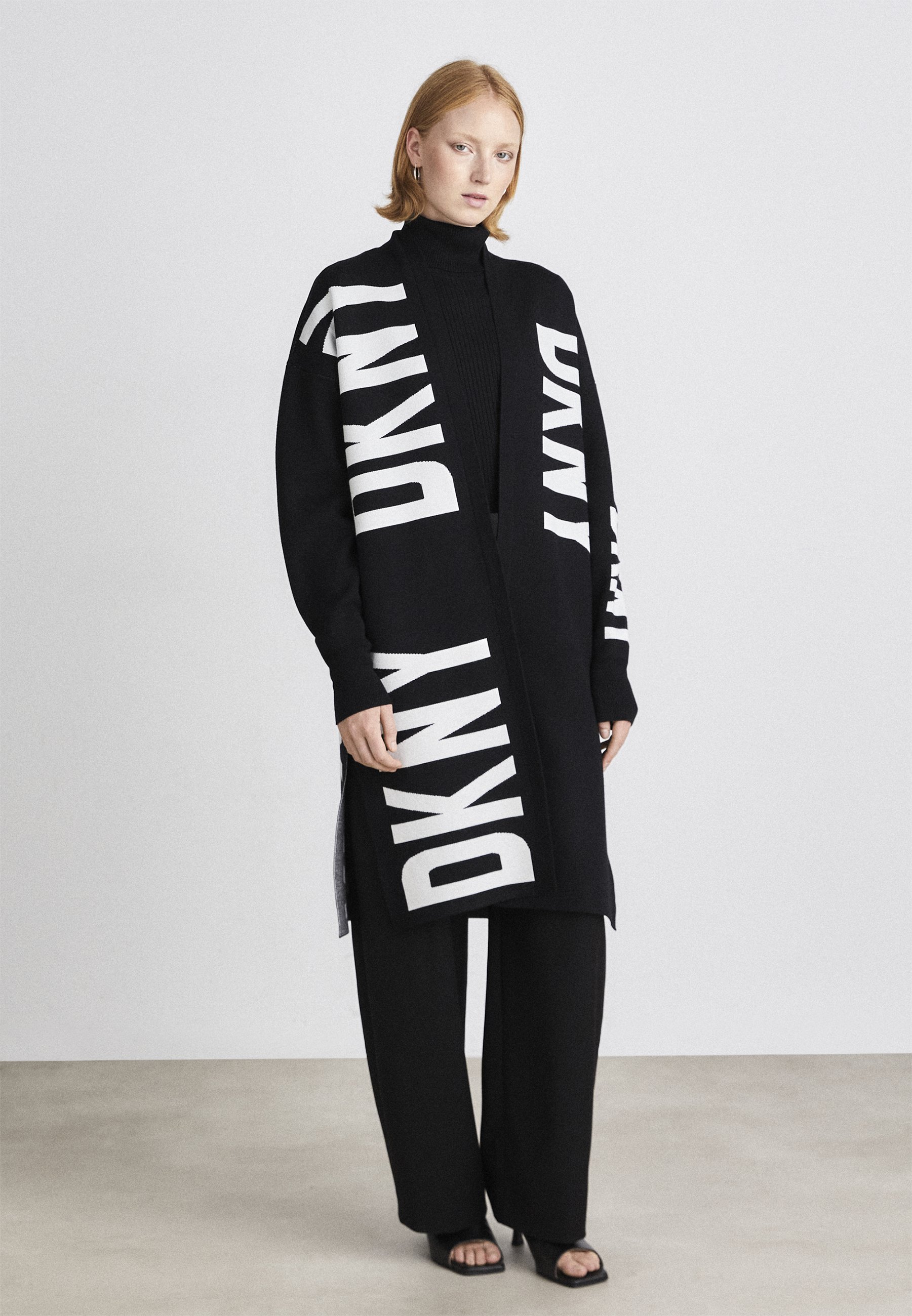 DKNY LOGO - Cardigan - black/ivory/black - Zalando.co.uk