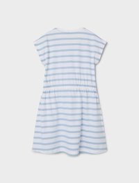 Name it 2ER-SET MIDI KURZAM RUNDHALS - Jerseykleid - weiß-dunkelblau