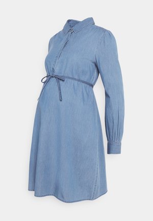 DRESS - Sukienka jeansowa - acid blue