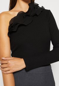 VILA Långärmad tröja - black