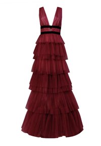 True Decadence PLUNGE FRONT - Abiti per occasioni speciali - burgundy