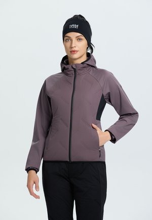 MELTA HOOD - Chaqueta softshell - pflaume
