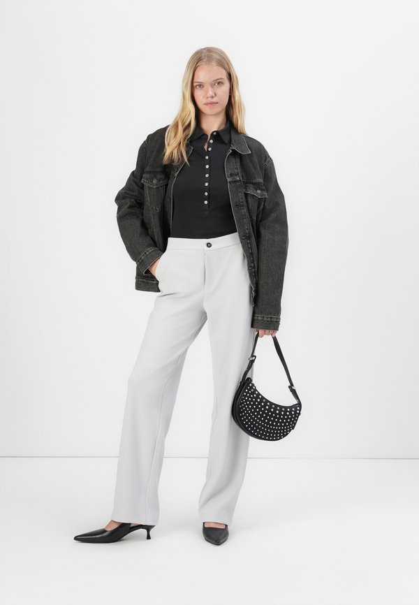 ONLRENAL CLEAN STRAIGHT PANT - Trousers - harbor mist2