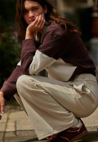 Next PULL-ON WIDE LEG   - Stoffhose - ecru cream