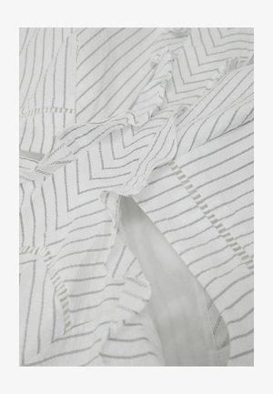 Reiss, REGULAR FIT - ILSE STRIPED RUFFLE-TRIM MIDI DRESS . - Hverdagskjole - white