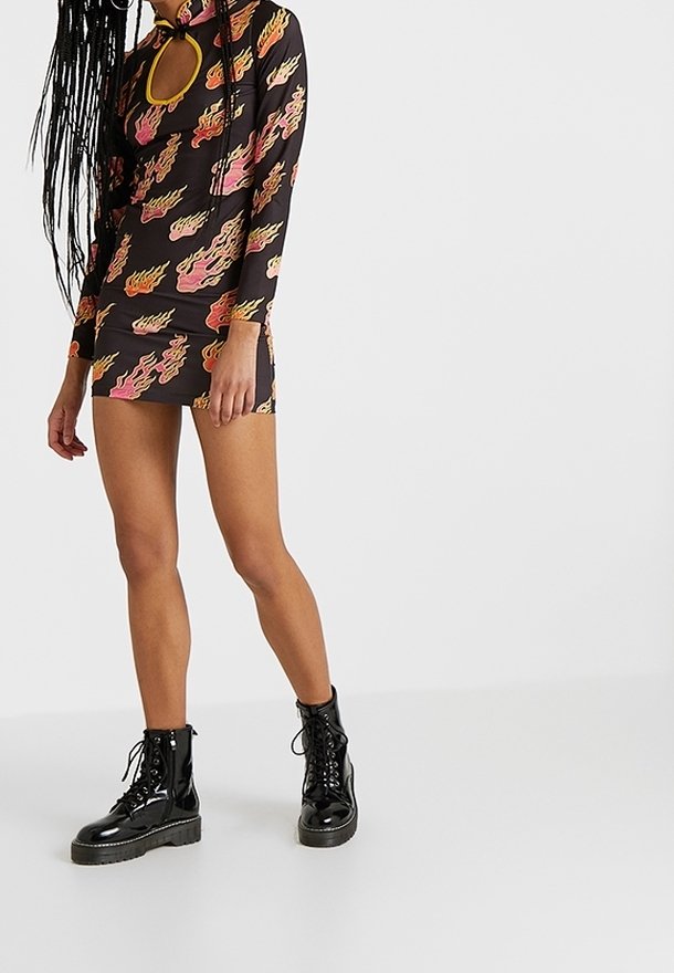 Jaded London Jersey dress - black - (Pre-owned) - Zalando.ie