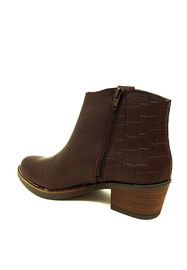 MISU Botines camperos - marrón con grabado coco/marrón oscuro - Zalando.es