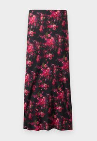 PULL ON MAXI SKIRT - Suknja A kroja - black/pink