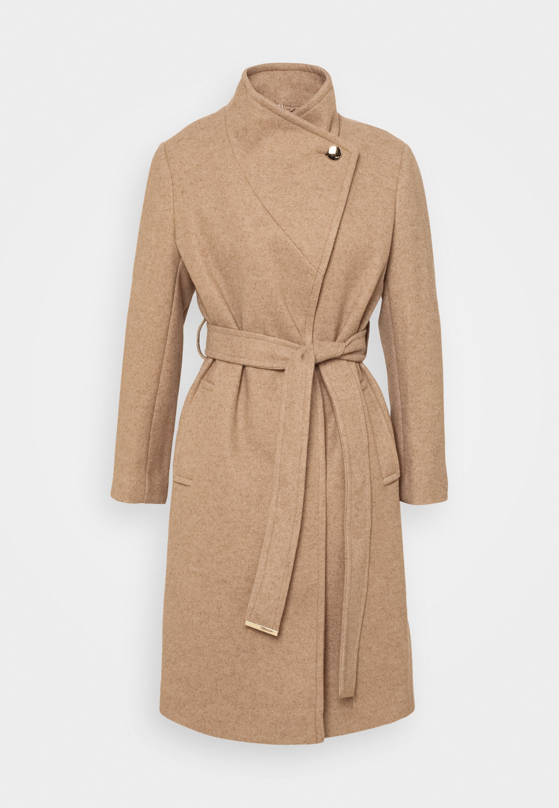 manteau laine beige